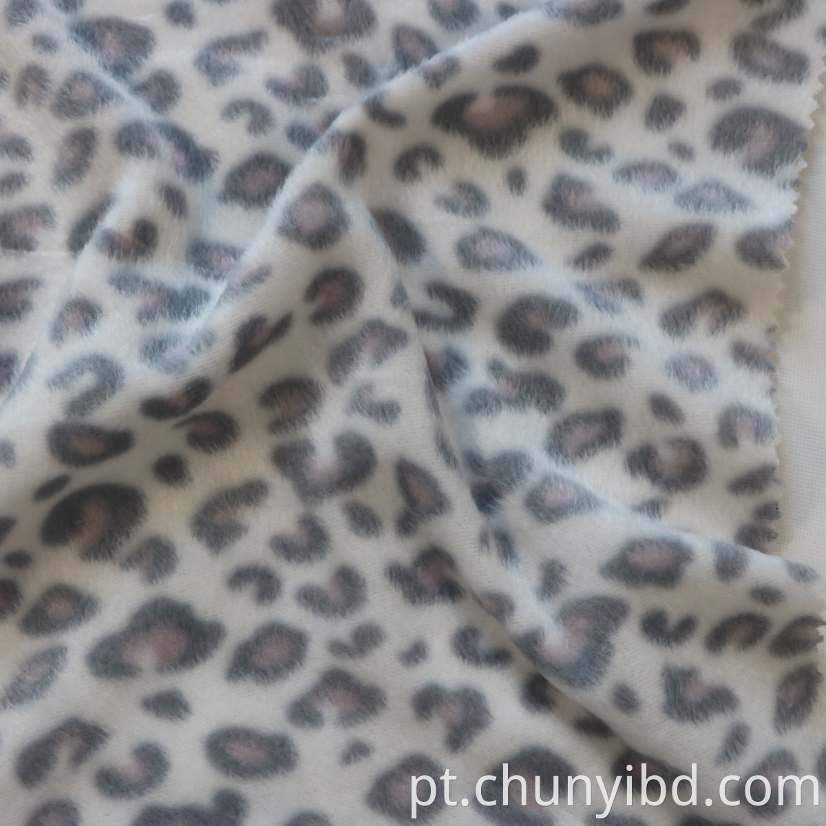 Designs de leopardo de tecido impresso